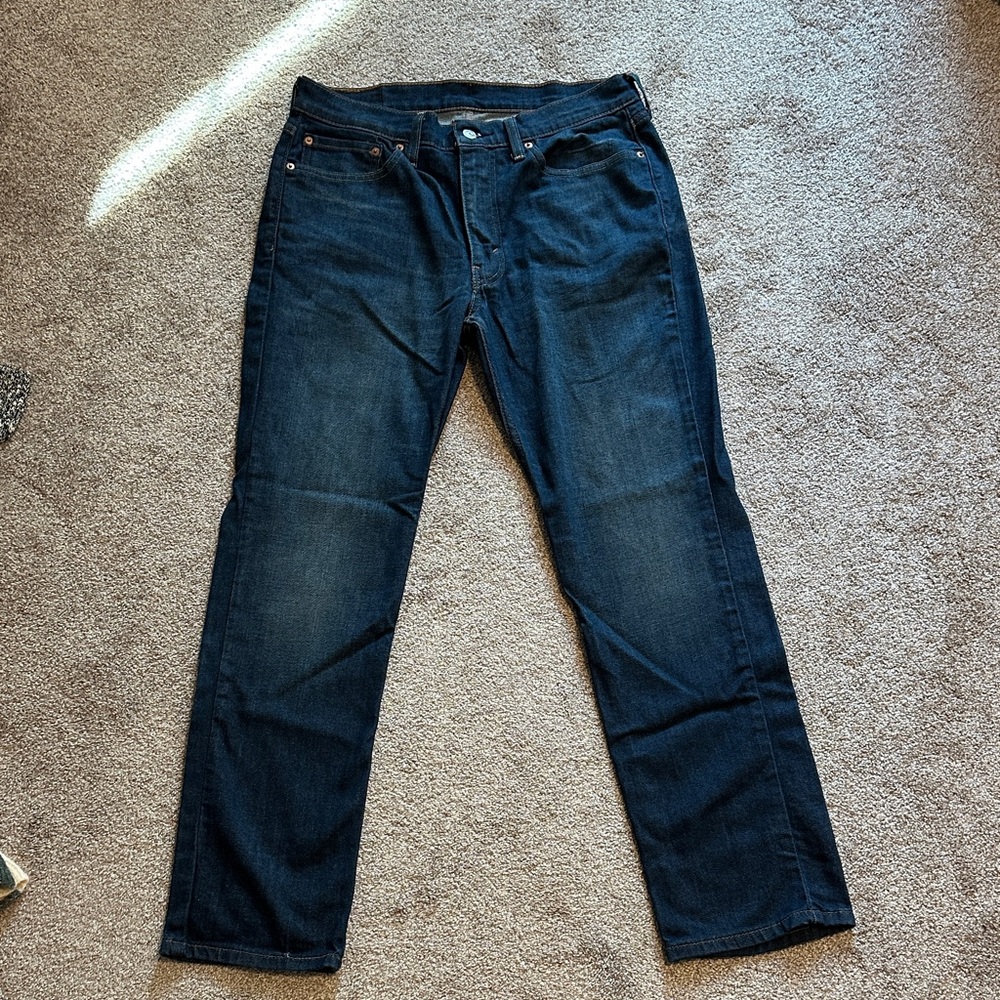 Levi’s Men's Dark Indigo Straight Jeans
